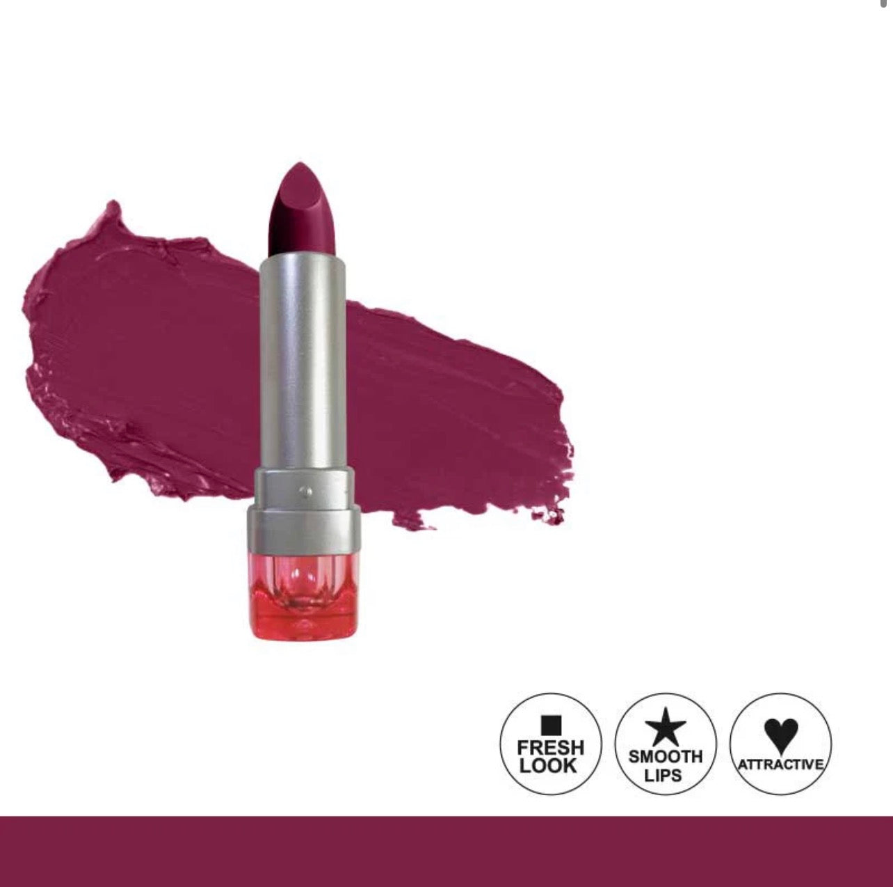 Glamorous Face Matte Lipstick Vitamin E & Aloe Vera Extracts (Pink Case) (40 Colors)