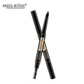 Miss Rose 2 in 1 Double Head Long Lasting Waterproof Eye Brow Pencil & Brush 0.2g