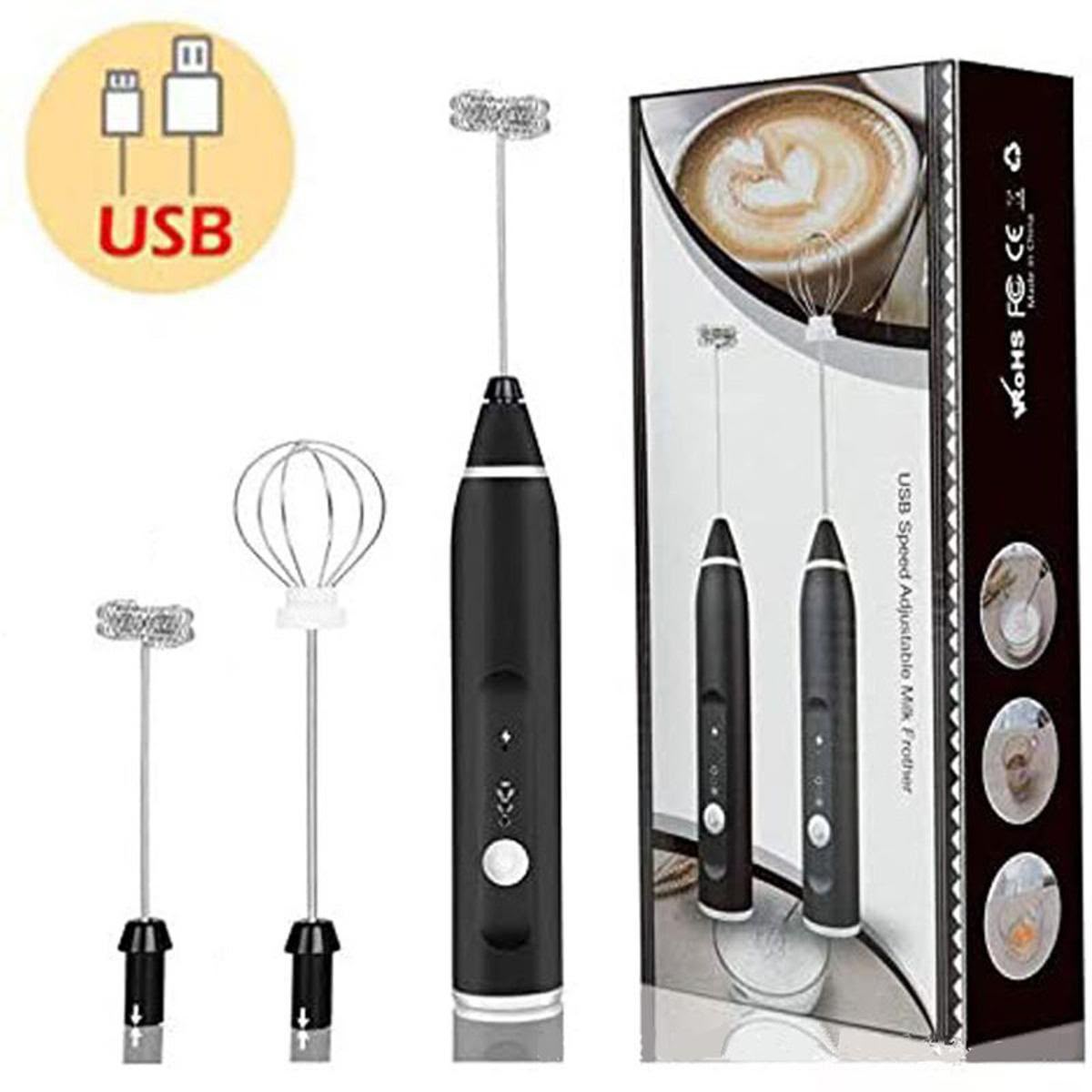 Portable USB Rechargeable Electric Milk Frother & Coffee Whisk/ Frother