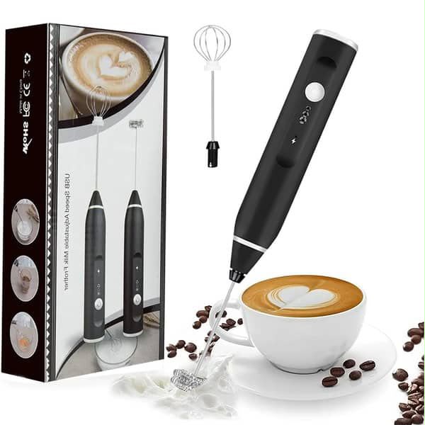 Portable USB Rechargeable Electric Milk Frother & Coffee Whisk/ Frother