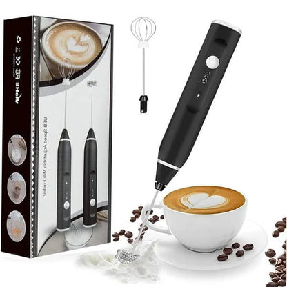 Portable USB Rechargeable Electric Milk Frother & Coffee Whisk/ Frother