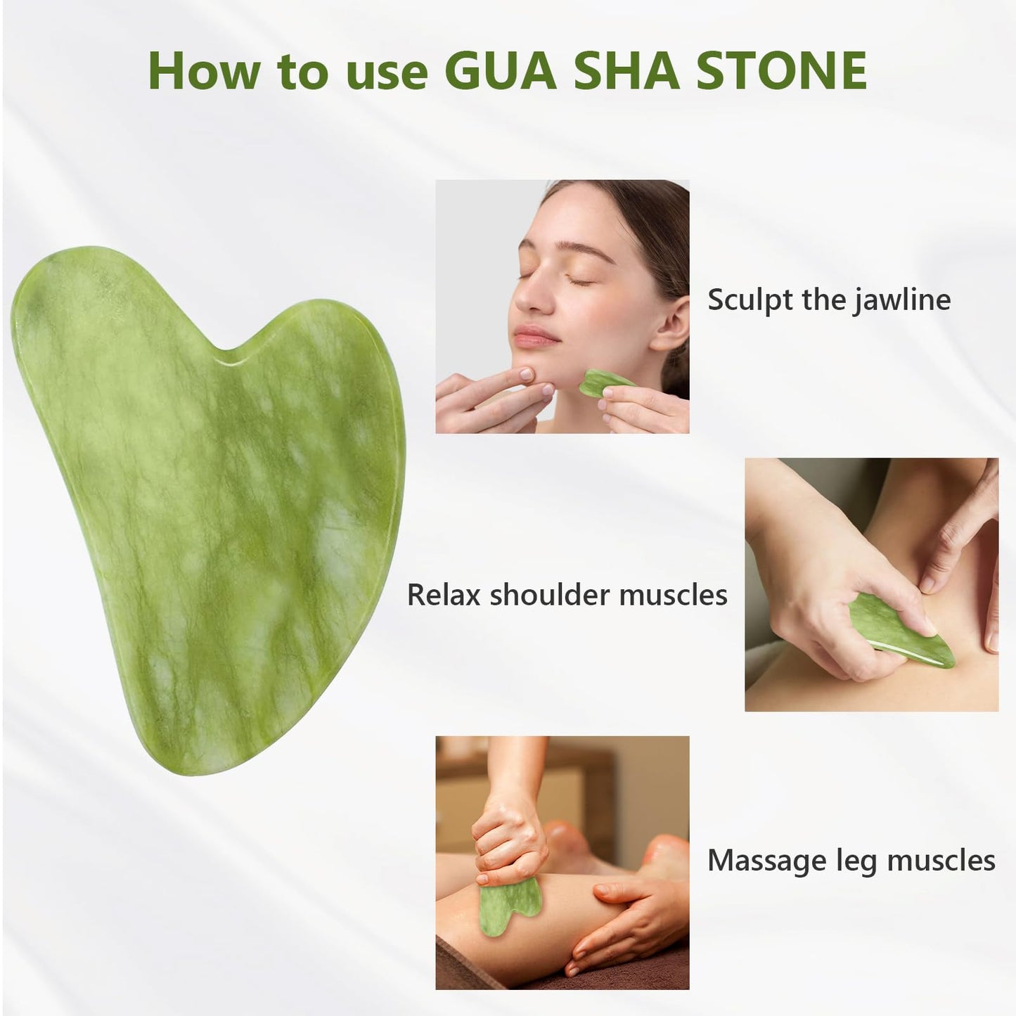 Pack of Jade Roller & Guasha