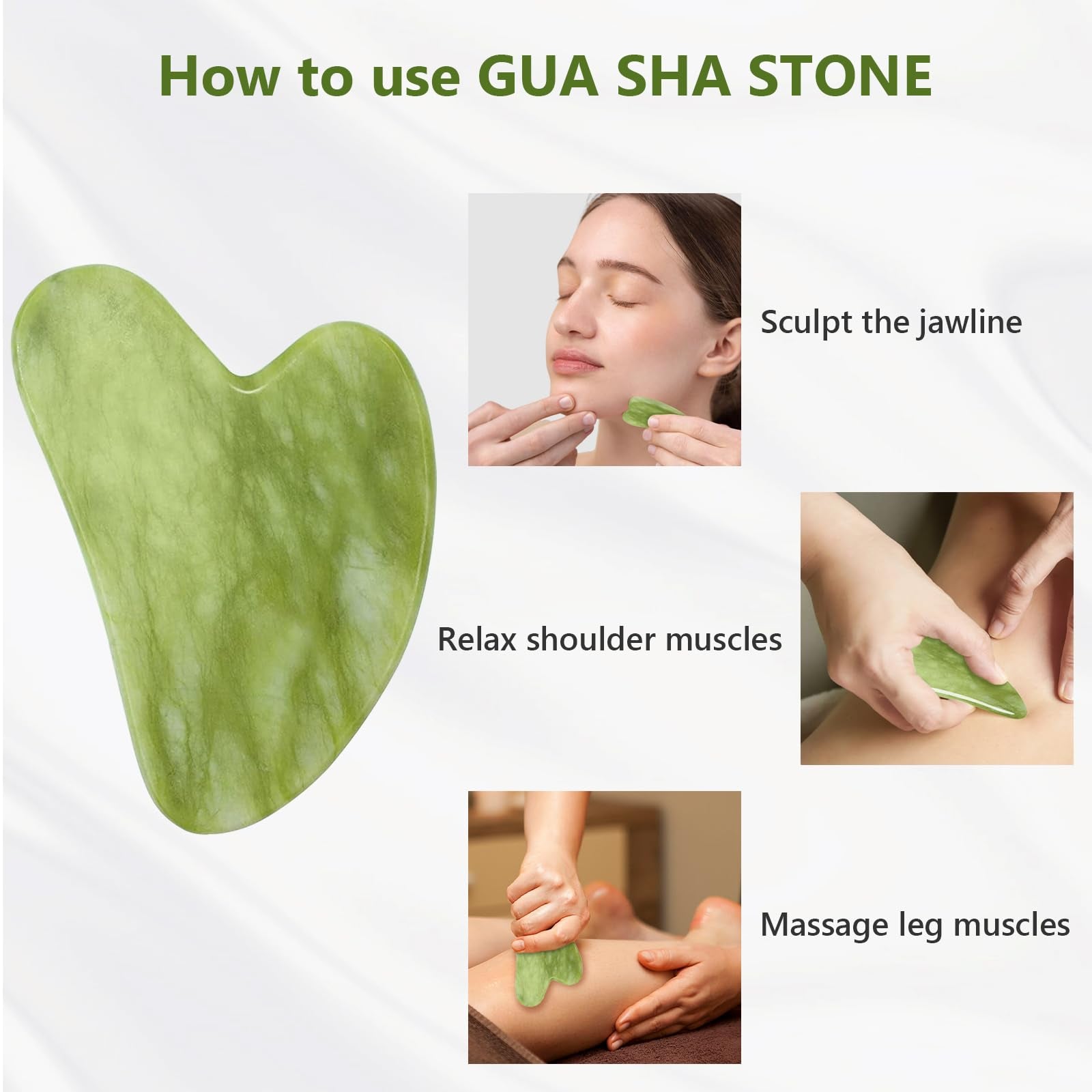 Pack of Jade Roller & Guasha