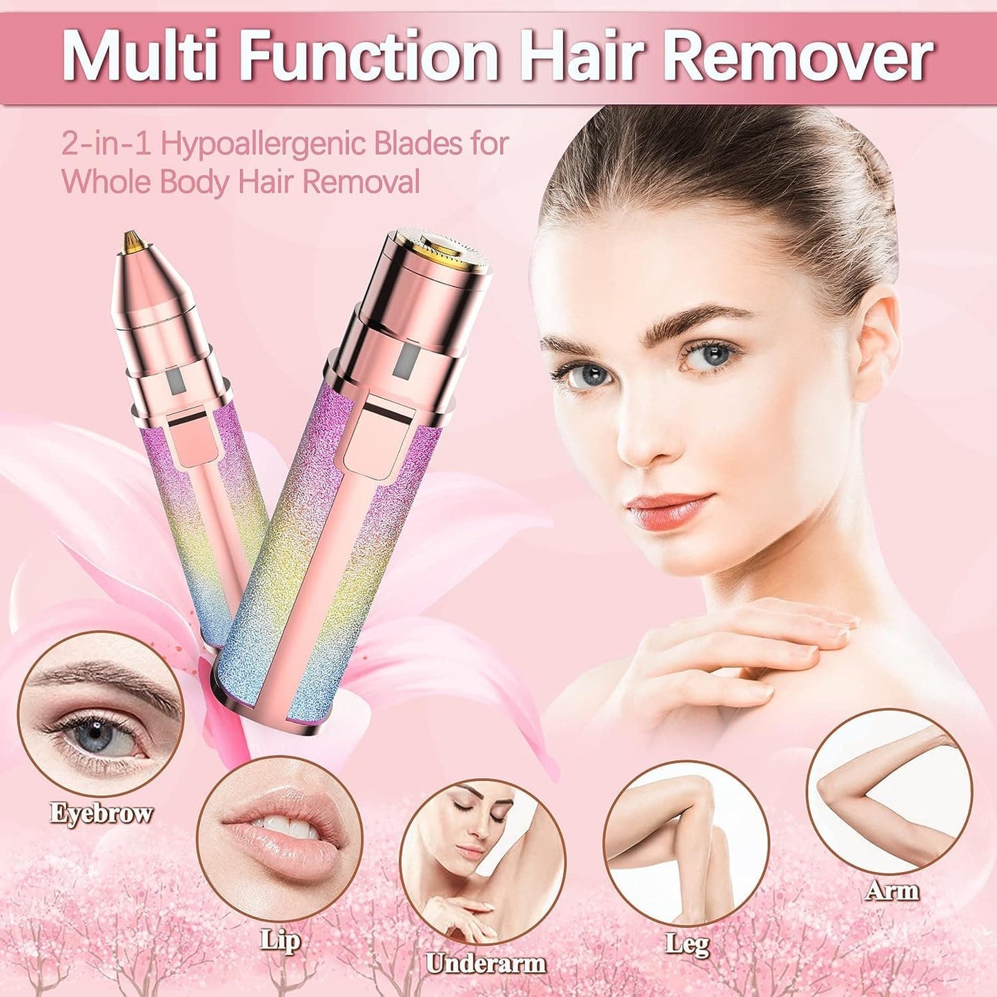 Eyebrow and Upper Lips Trimmer and Hair Removing Machine