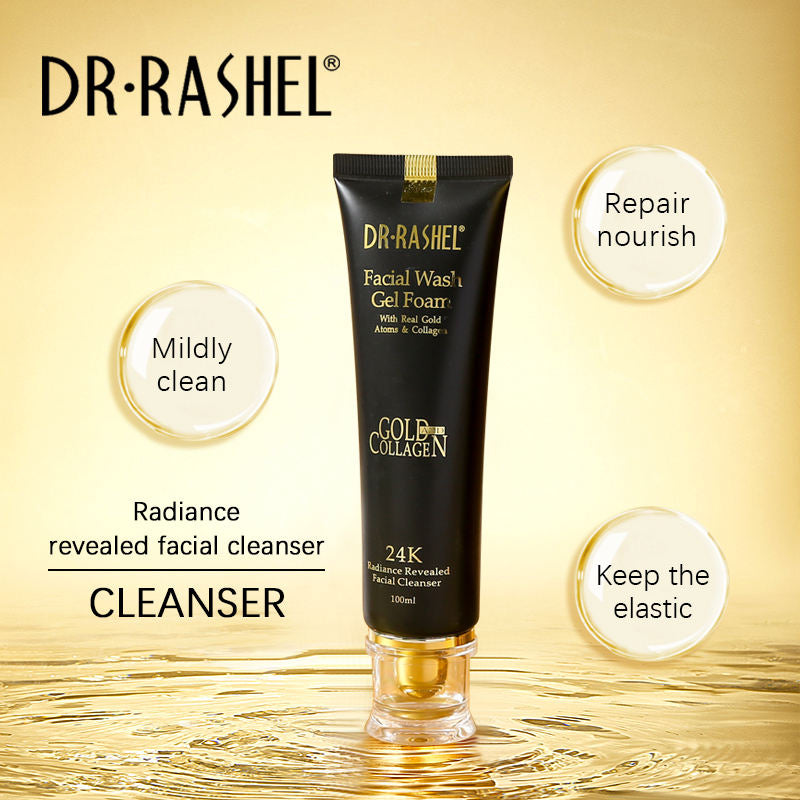 Dr. Rashel 24K Gold Collagen Facial Wash Gel Foam