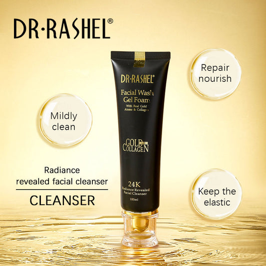 Dr. Rashel 24K Gold Collagen Facial Wash Gel Foam