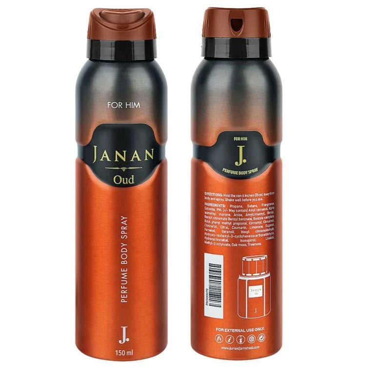 J. Janan Oud Perfume Body Spray-150ml