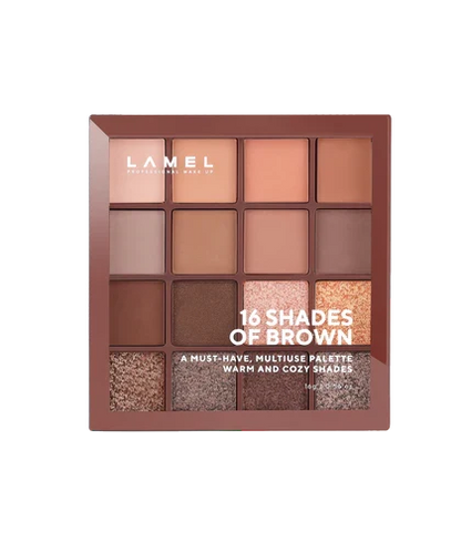 LAMEL 16 Shades Of Brown Eyeshadow Palette № 16-3