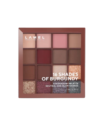LAMEL 16 Shades Of Burgundy Eyeshadow Palette № 16-4