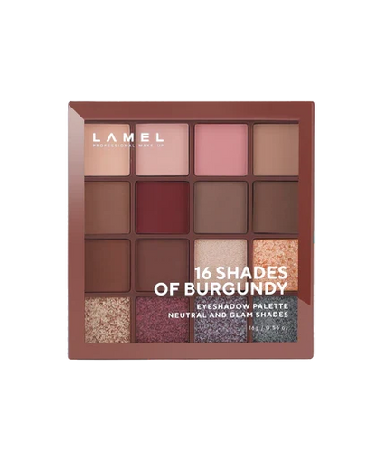 LAMEL 16 Shades Of Burgundy Eyeshadow Palette № 16-4