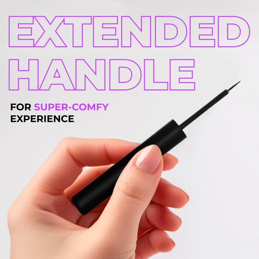 LAMEL Liquid Long-Lasting Eyeliner With Soft Brush №401 Carbon Black