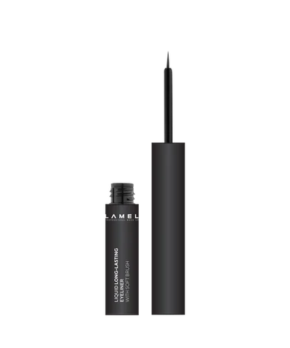 LAMEL Liquid Long-Lasting Eyeliner With Soft Brush №401 Carbon Black