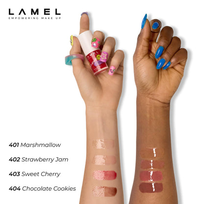 LAMEL Moisturizing Lip Oil LET'S GLAZE 403 Sweet Cherry 4gm