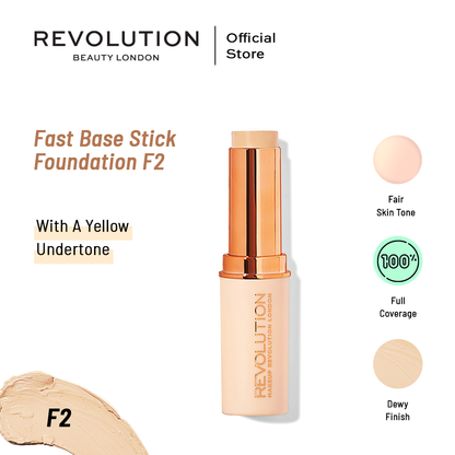 Makeup Revolution Fast Base Stick Foundation - F2