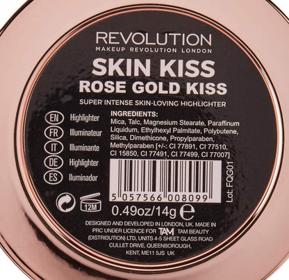 Makeup Revolution Skin Kiss Highlighter - Rose Gold