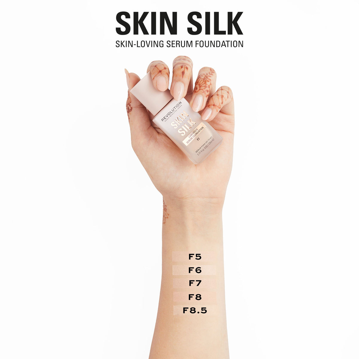 Makeup Revolution Skin Silk Serum Foundation F8.5 23ml