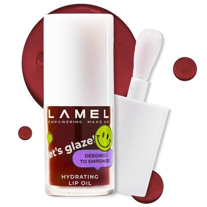 LAMEL Moisturizing Lip Oil LET'S GLAZE 404 Chocolate Cookies 4gm