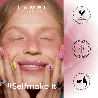 LAMEL Moisturizing Lip Oil LET'S GLAZE 404 Chocolate Cookies 4gm