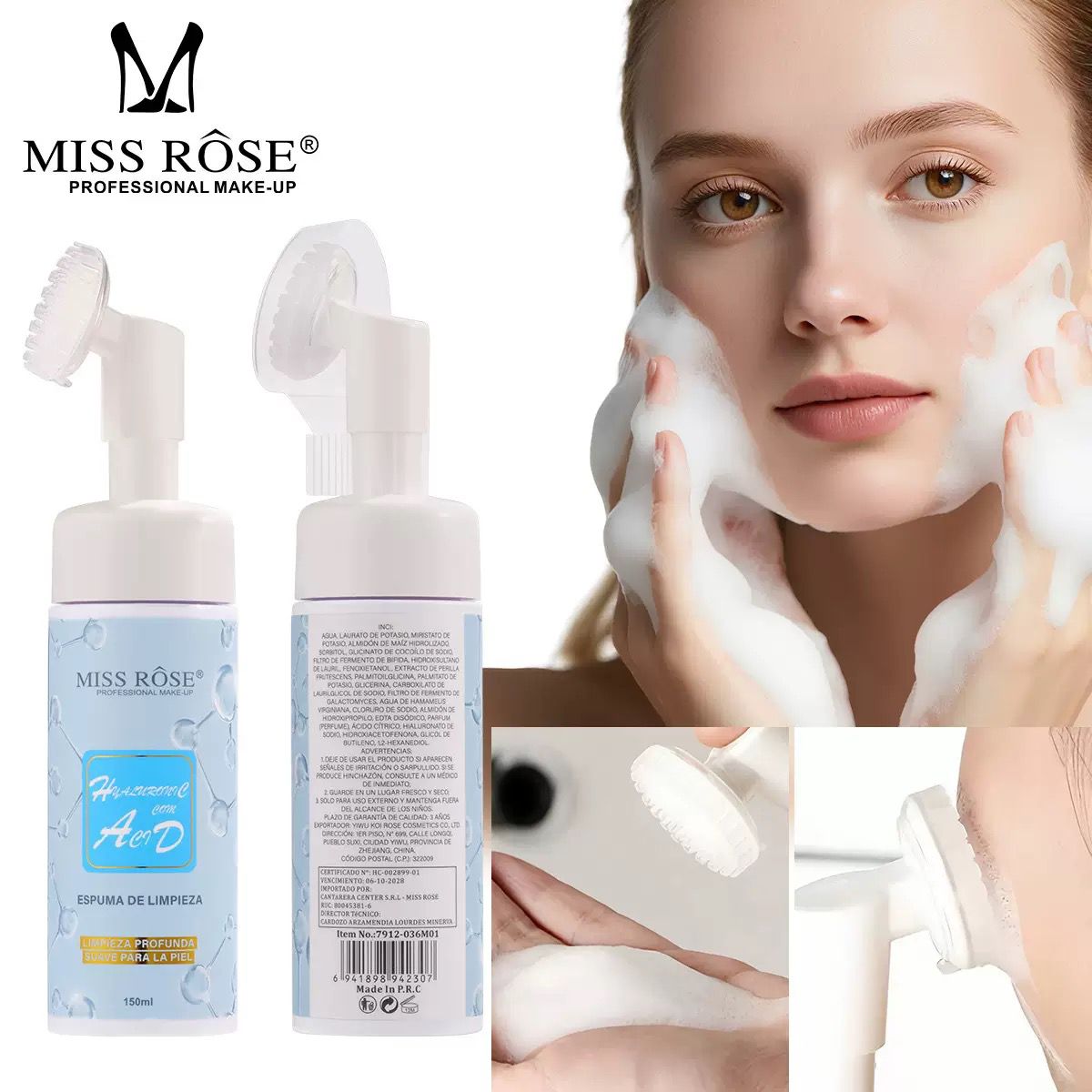 Miss Rose Skin Revive Foaming Mousse Cleanser Face Wash