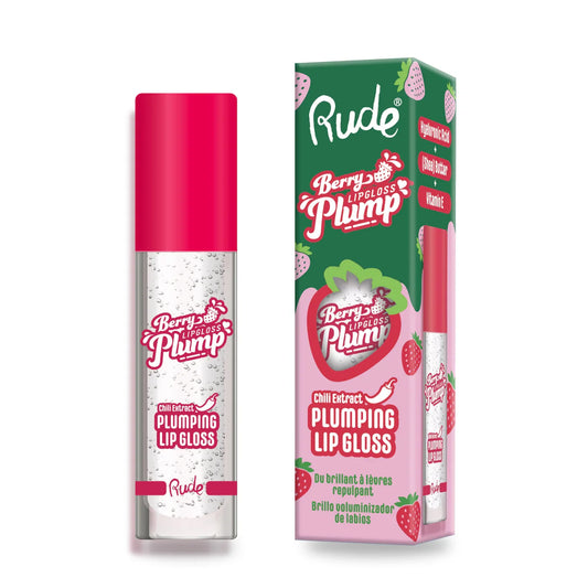 Rude Cosmetics Berry Plump Plumping Lip Gloss Pearl 4gm