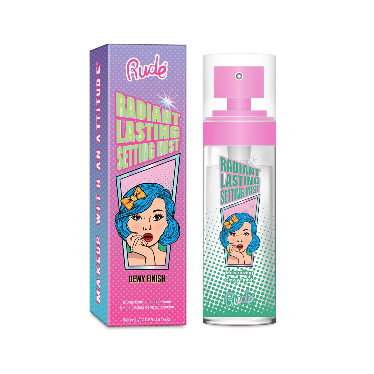 Rude Cosmetics Radiant Lasting Makeup Mist 60ml