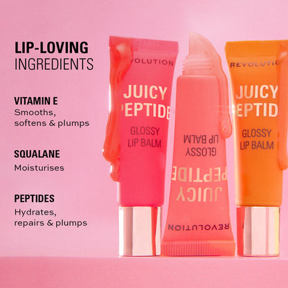 Revolution Juicy Peptide Lip Balm Guava Rum Punch Coral 8ml