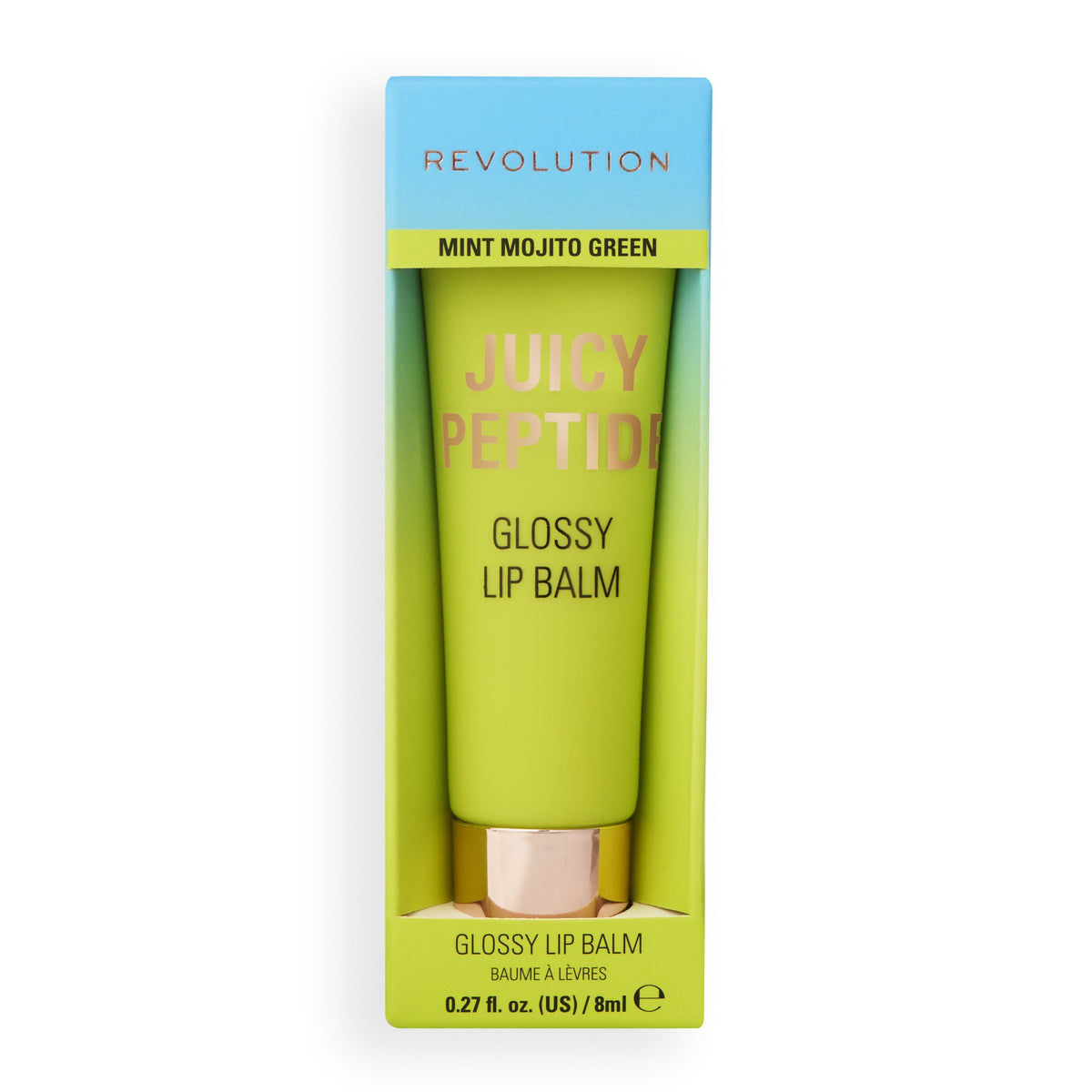 Revolution Juicy Peptide Lip Balm Mint Mojito Green 8ml