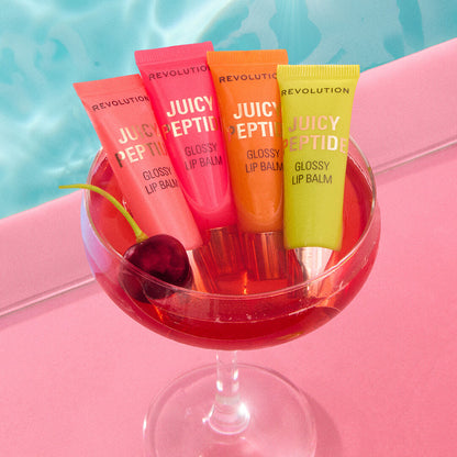 Revolution Juicy Peptide Lip Balm Peach Bellini Orange 8ml