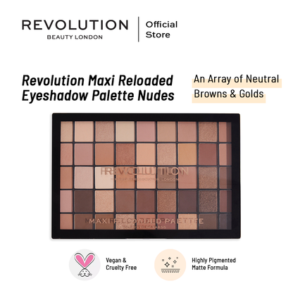 Makeup Revolution Maxi Reloaded Eyeshadow Palette Nudes