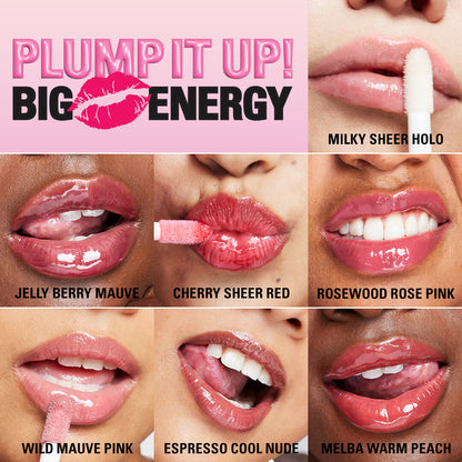 Revolution Pout Bomb Plumping Gloss Rosewood Rose Pink