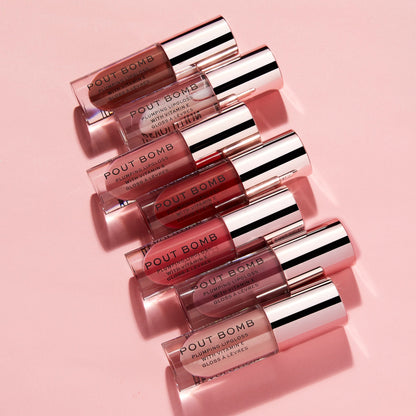 Revolution Pout Bomb Plumping Gloss Sauce Dusty Pink