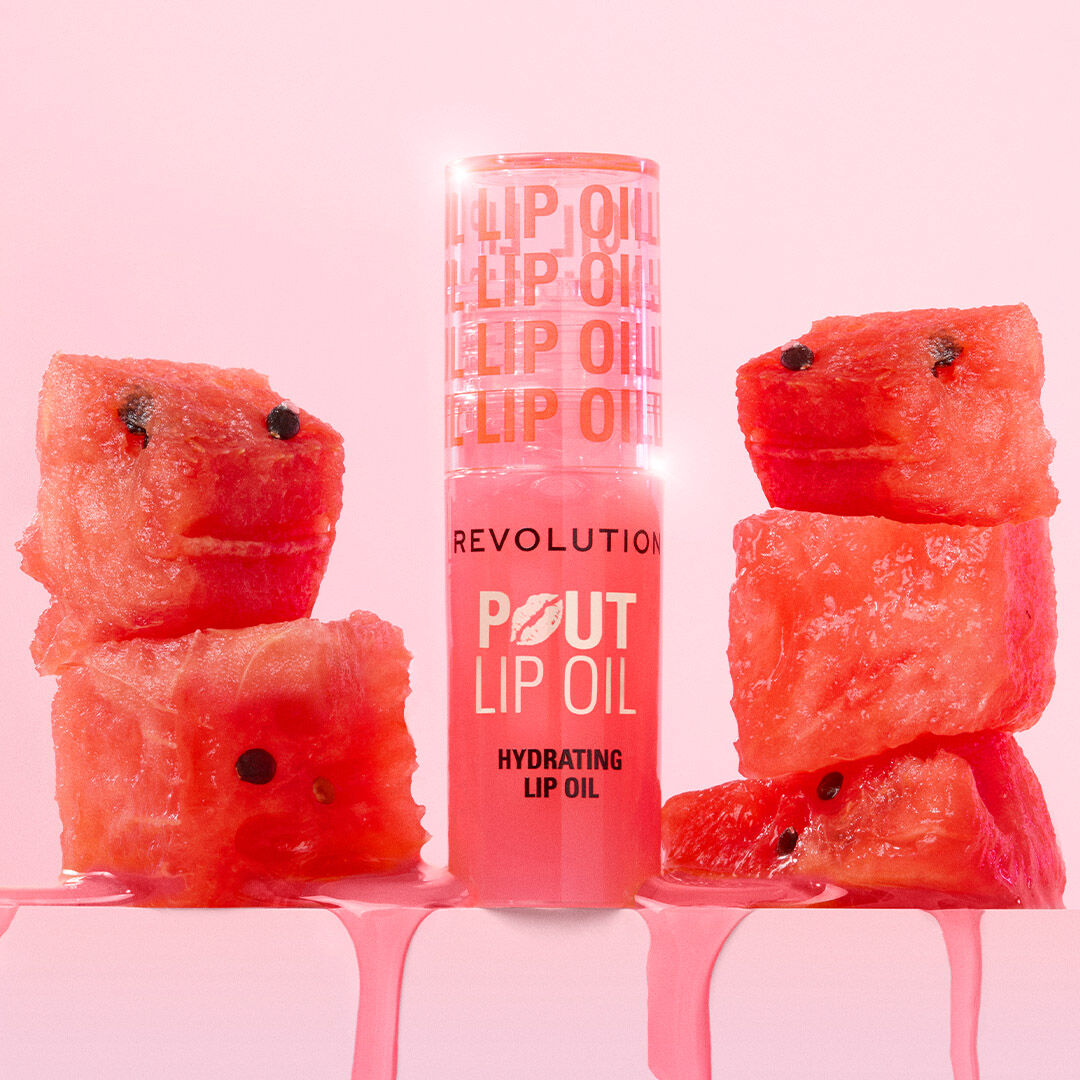 Revolution Pout Lip Oil Watermelon Pink