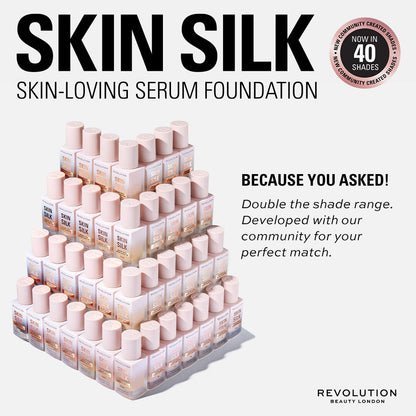 Revolution Skin Silk Serum Foundation F4C 23ml