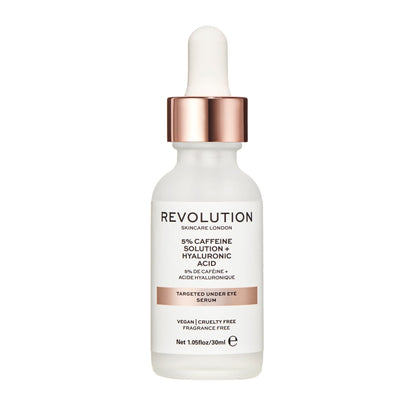 Revolution Skincare 5% Caffeine And Hyaluronic Acid Revitalising Under Eye Serum 30ml