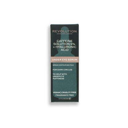 Revolution Skincare 5% Caffeine And Hyaluronic Acid Revitalising Under Eye Serum 30ml