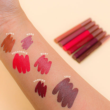 Revolution Velvet Kiss Lip Crayon Heart Race Peach Nude