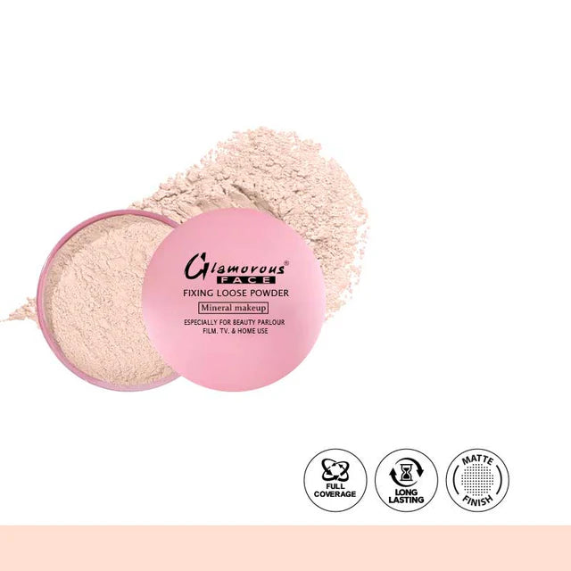 Glamorous Face HD Mineral Matte Finish Fixing Loose Powder