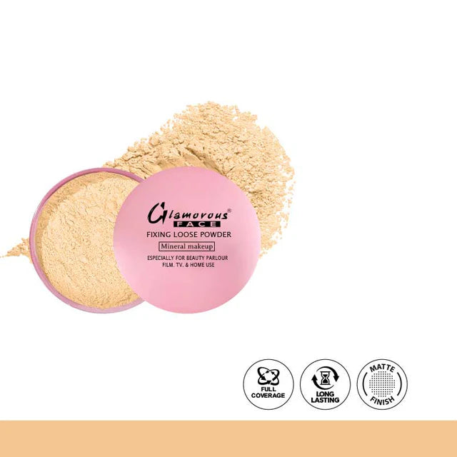 Glamorous Face HD Mineral Matte Finish Fixing Loose Powder