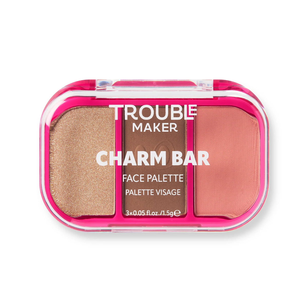 Trouble Maker Charm Bar Face Trio Palette Good Luck 4.5gm