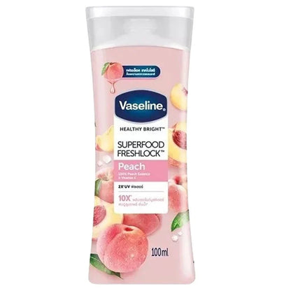 Vaseline - Body Lotion Healthy Bright Super Food Fresh Lock Peach-100Ml
