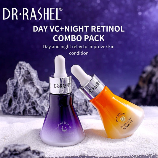Dr. Rashel Vitamin C & Retinol A Day Brightening & Night Anti-Aging Facial Serum Set