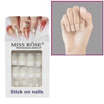 Missrose 1 Piece Stick on French Nails Pack (NEW)