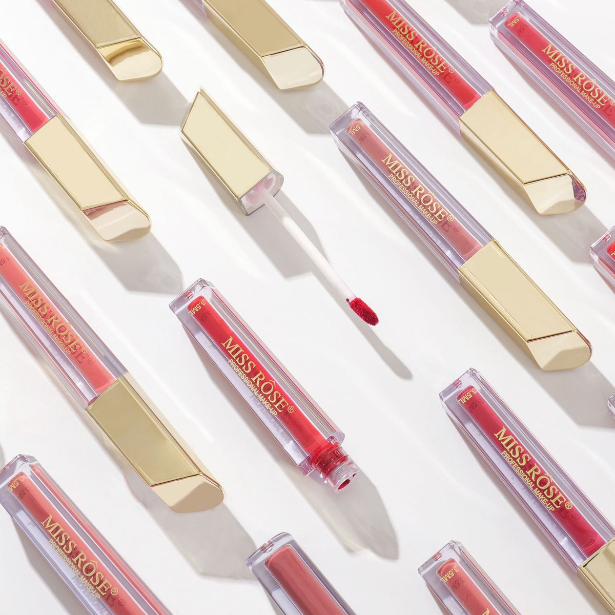 Miss Rose Princess Fan Crystal Lip Gloss