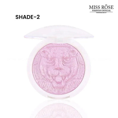 Miss Rose Leopard Print Shimmer Highlighter Pressed Powder Highlighter