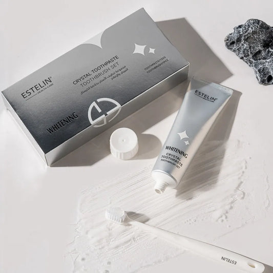 Estelin Crystal Whitening Toothpaste & Toothbrush Set