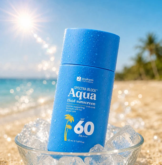 Jenpharm - Spectra Block Aqua Fluid Sunscreen SPF60 PA++ 50Ml