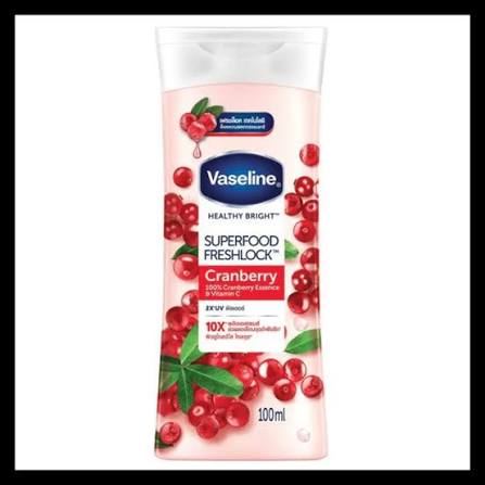 Vaseline - Body Lotion Healthy Bright Super Food Fresh Lock Cranberry-100Ml