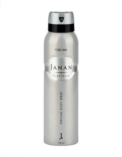 J. Janan Platinum Perfume Body Spray-150Ml