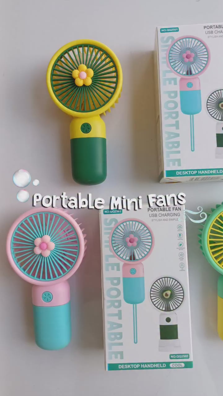 Quiet Handheld Rechargeable Fan