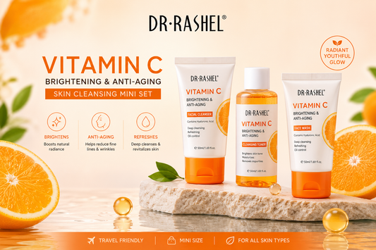 Dr. Rashel Vitamin C Brightening & Anti-Aging Skin Cleansing Mini Set